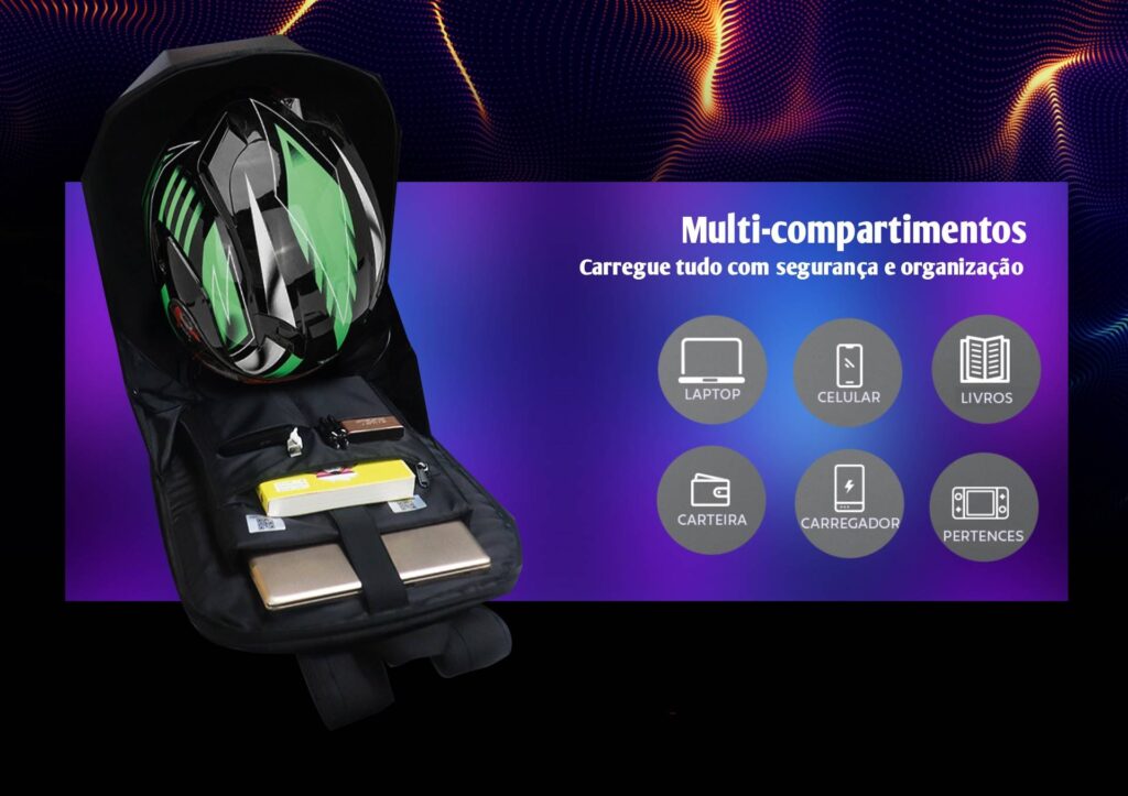 Mochilas com Olhos de LED