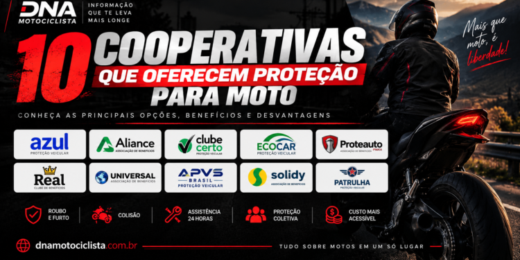10 cooperativas e associações que oferecem proteção para moto: benefícios e desvantagens
