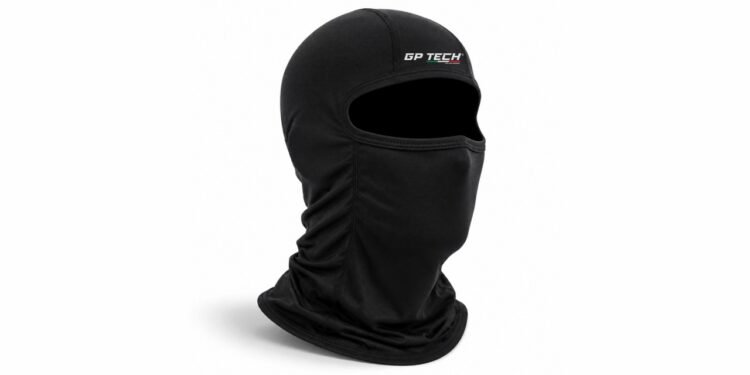 Touca balaclava térmica preta GP Tech Maxxi Cool para motociclistas