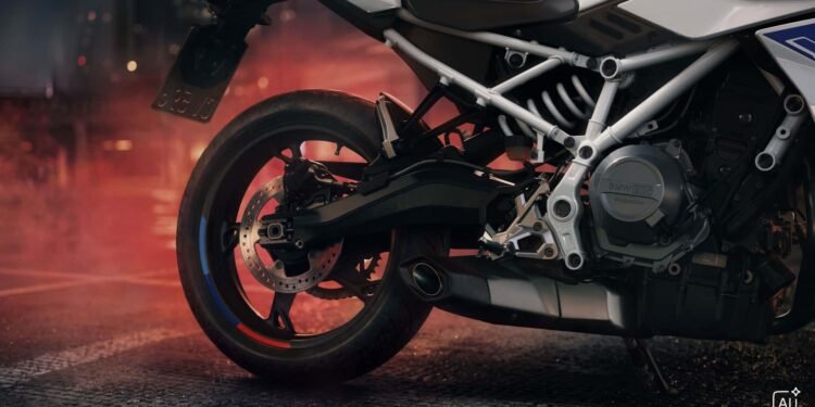 BMW F 450 RR: base mecânica da esportiva é a naked BMW F 450 R, vista de frente