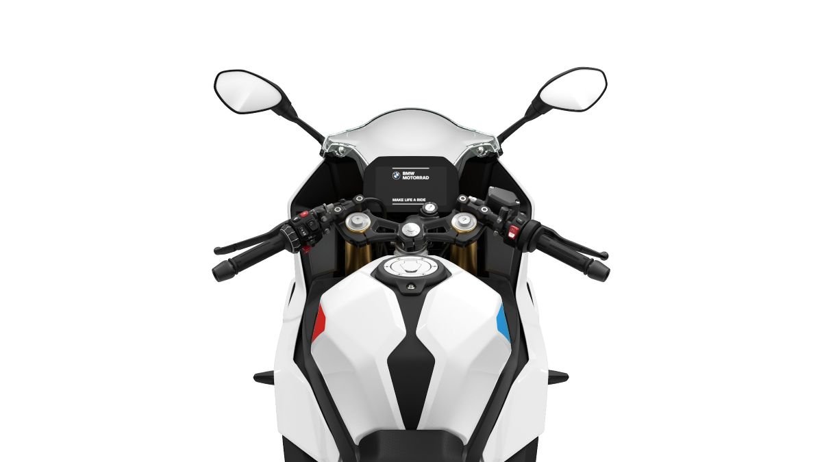Painel TFT de 6,5 polegadas e guidões clip-on da BMW F 450 RR