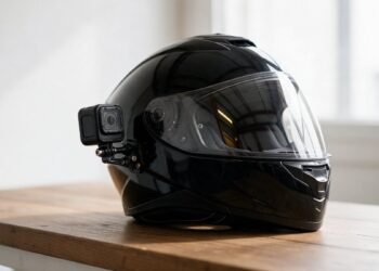 Capacete com câmera de ação, câmera de ação para moto