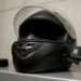 Capacete de moto com câmera de ação fixada na lateral, câmera para capacete de moto