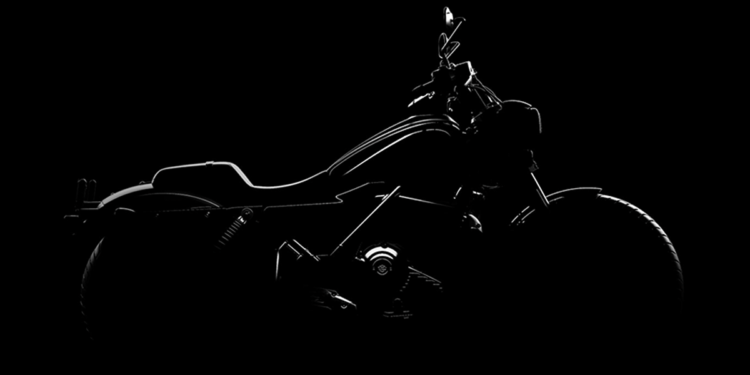 Teaser oficial da Harley-Davidson Sprint 440, cruiser com farol redondo e tanque em gota
