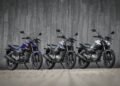 Lançamento da CG 160 2027: Titan azul, Fan cinza e Start prata lado a lado