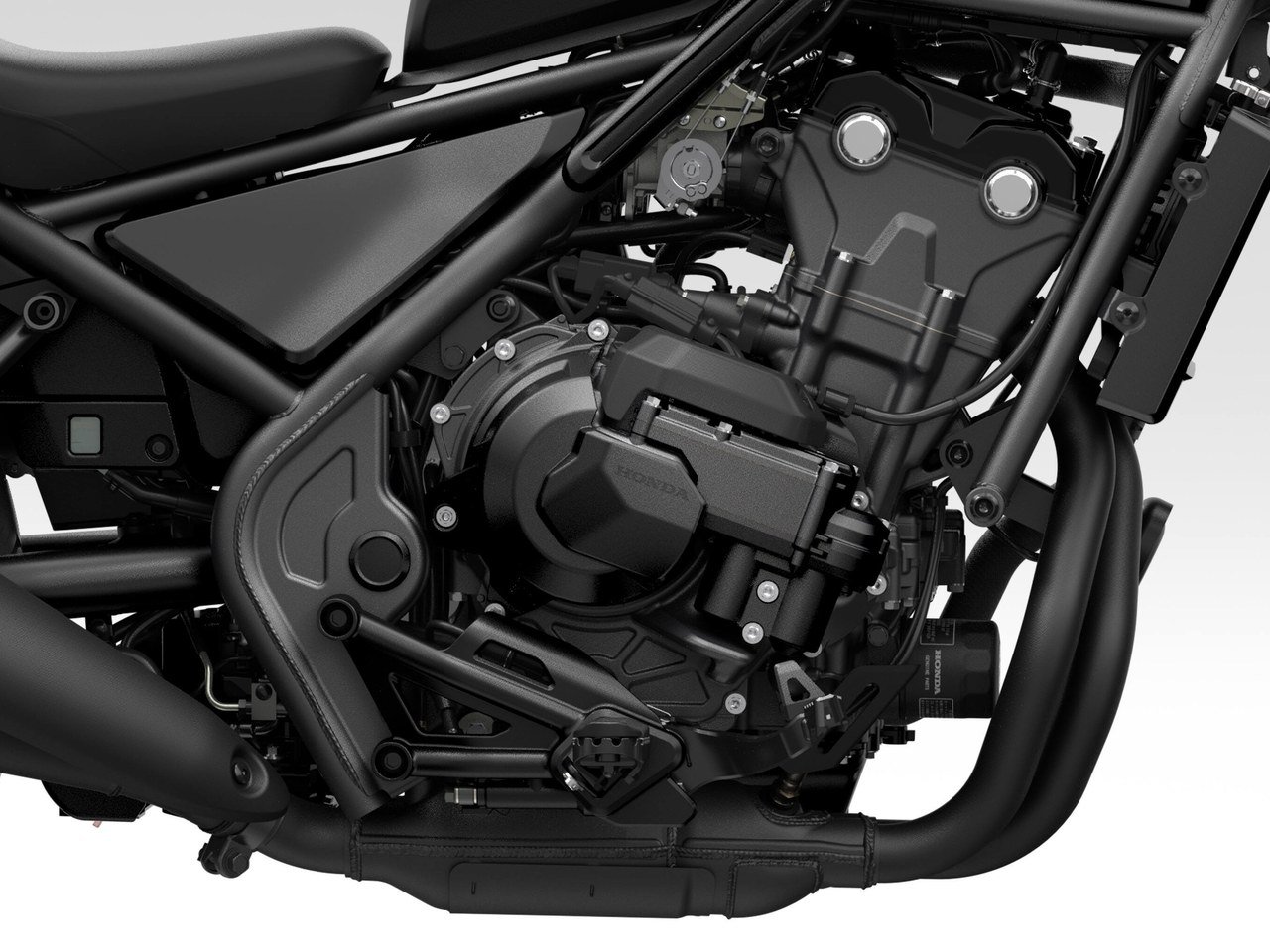 Motor bicilíndrico de 471 cm³ da Honda Rebel 500 2027