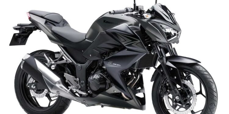 Kawasaki Z300 cinza, naked de entrada apresentada na Índia