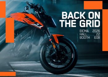 KTM na EICMA 2026: imagem de divulgação do retorno Back on the Grid