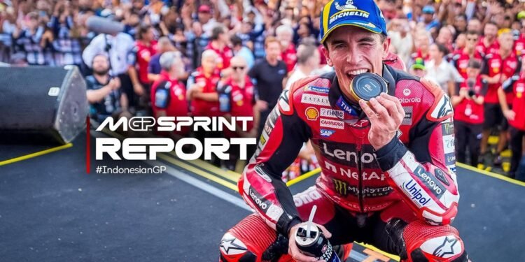 Marc Márquez lidera a Sprint da MotoGP em Mandalika