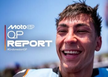 Raúl Fernández durante a classificação da MotoGP em Mandalika