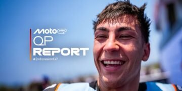 Raúl Fernández durante a classificação da MotoGP em Mandalika