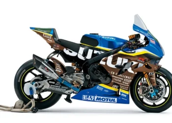 Fibra de linho Suzuki em carenagens sem pintura da GSX-R1000R de corrida
