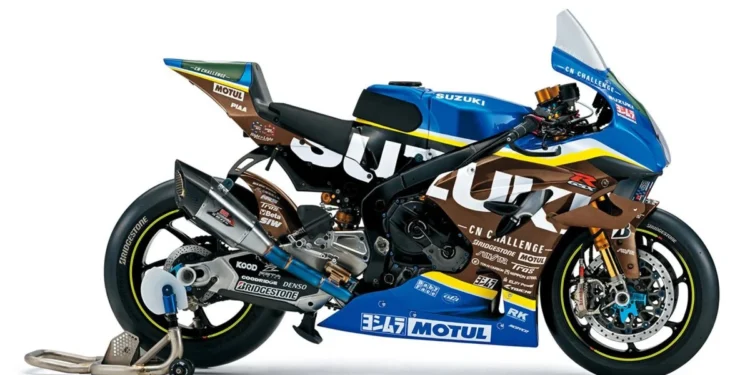 Fibra de linho Suzuki em carenagens sem pintura da GSX-R1000R de corrida
