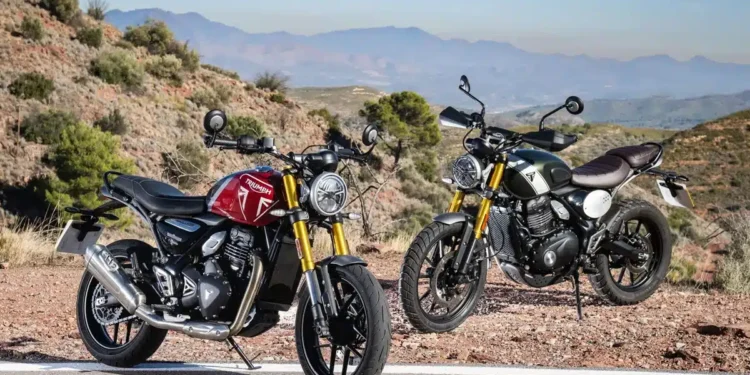 Vendas da Triumph impulsionadas pelas Speed 400 e Scrambler 400 X